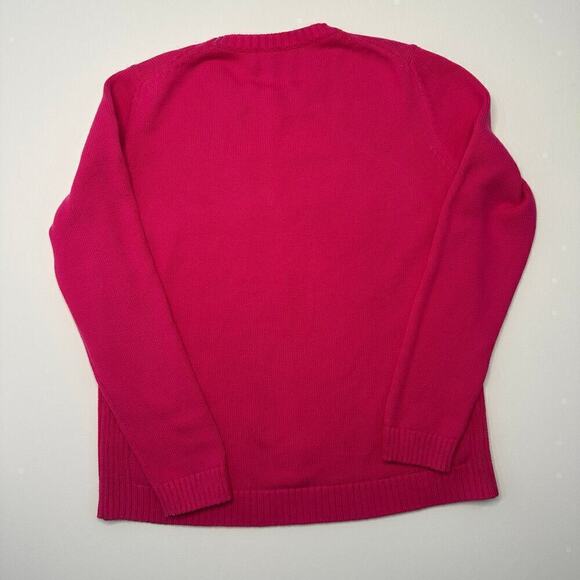 Vineyard Vines Pink Crewneck Sweater with Whale Motif - Picture 7 of 7